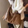 Bolso Tote de Gamuza para Viajes Diarios para Mujer, Nuevo Otoño 2026 Vintage de Alta Gama, Bolso Cruzado de Gran Capacidad