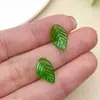 3 hojas pequeñas de acrílico 13x 8 mm colgante perforado colgante hecho a mano diy collar pendientes accesorios con cuentas al por mayor