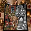 Manta de Lã Flanelada com Tema de Natal Impressão Digital Fornecimento Exclusivo Transfronteiriço Dropshipping Cobertor para Sofá Cobertor para Soneca no Escritório