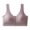 Sutiã Portátil Estilo Colete com Botão Frontal para Mulheres de Meia-Idade e Idosas, 60-100kg, Sutiã Plus Size com Estampa Oculta para Mães