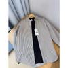Camisa Xadrez Listrada de Alta Qualidade Americana Jaqueta Masculina Camisa Oxford Nova Verão Primavera Outono Escovada Solta Top