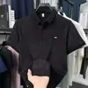 Camisa Polo de Exportação Transfronteiriça de Manga Curta para Homens, Camiseta Casual Elegante Versátil Bordada de Verão Slim Fit com Gola