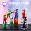 Super Mario Transfronterizo Mario Adornos Yoshi Luigi Pastel de Cumpleaños Juguete para Hornear Figura