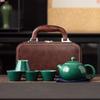 Juego de té para viajes al aire libre, ideal para actividades comerciales al por mayor, regalo de acompañamiento, tetera de cerámica, taza exprés de horno GE