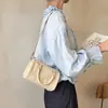 Bolsa de Bolos de Nicho para Mujer 2026 Nuevo Modelo Cuero de Curtición Vegetal Vintage Sensación de Alta Gama Bolso de Mano Bolso de Hombro Cuero Genuino Bolso Almohada