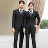 Terno formal de negócios de comércio exterior masculino e feminino, paletó de professor executivo de empresa estatal, departamento de vendas, oito cores opcionais, macacão bancário