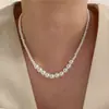 Collar de Perlas Más Vendido Transfronterizo con Diseño de Nicho Irregular Chic, Estilo de Lujo Ligero de Alta Gama, Estilo de Moda y Sencillo para el Día a Día