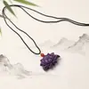 Popular Collar de Cuentas de Incienso Floración de Prosperidad, Colgante de Incienso de Medicina Tradicional China, Colgante Decorativo, Colgante de Salud