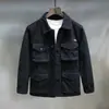 Jaqueta de Ferramentas Lavagem Pesada Estilo Retrô Americano 2022 Design de Outono para Homens Marca Tendência Casual Multi-Bolsos Tendência
