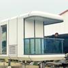 Casa de vacaciones de campo de bajo costo, construcción modular de contenedores, cápsula espacial eólica simple, RV, alojamiento móvil con desayuno