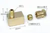 Boquilla de aceite para deslizador Conector en ángulo recto PL Conector de manguito Codo con resorte interno Tubo de aluminio Tubo Conector de tubo de aceite de nylon