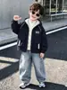 Chaqueta acolchada para niño otoño e invierno 2026 nuevo cortavientos infantil elegante estilo coreano ropa de invierno para bebé niño ropa con capucha