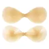 Almohadillas Redondas para Pecho de Silicona Sólida, Sujetador Push-Up Invisible Sin Costuras, Almohadillas Adhesivas para Pecho de Vestido de Novia
