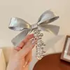 Anel de Cabelo Linha Telefônica Prata Laço Anel de Cabelo Trança Bolha Corda de Cabelo Rabo de Cavalo Corda de Cabeça Doce Anel de Cabelo Liso