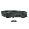 Cinturón de Lona Camuflado Militar para Entrenamiento de Estudiantes, Herramienta para Ajustar Pantalones Elásticos con Hebilla Automática Ajustable