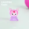 Mini Adornos 3D Accesorios para Manualidades Kuromi de Colores Popular al por Mayor Llavero de Escritorio Colgante Accesorios de Cuentas