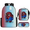 Exclusivo transfronteiriço para mochilas de Among Us para alunos do ensino fundamental e médio mochilas escolares mochilas estampadas para as séries 4-5-6