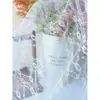 Tela de Cortina Blanca con Adorno de Encaje de Malla Fondo para Fotografía de Bodas Falda para Mesa de Comedor Tela para Ropa