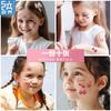 Pegatina de tatuaje temporal con purpurina rosa de Barbie, maquillaje facial avanzado, para fiesta, esquina del ojo, transfronterizo