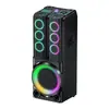 Altavoz de line array de largo alcance 400W Altavoz Karaoke Bluetooth de 12 pulgadas Altavoz de fiesta de graves potentes para exteriores