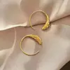 Nuevos Pendientes de Botón Redondos de Espiga de Trigo Color Dorado al por Mayor, Pendientes de Lujo Ligero de Nicho de Gama Alta para Mujer, Accesorios para Orejas Versátiles y Elegantes
