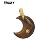 Wt-P2112 Colgante de Luna de Piedra Preciosa Colorida Exquisito Más Vendido Ópalo Cristal de Cuarzo Circonita Accesorios de Gancho