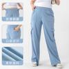 Jeans Cargo Sueltos de Cintura Alta para Mujer, Estilo Nuevo Europeo y Americano, Adelgazantes, Levanta Glúteos, Transpirables, Adecuados para Uso al Aire Libre, Pantalones Casuales de Tallas Grandes