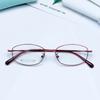 Tienda de gafas de titanio con memoria de pata ancha de diseñador nuevo y brillante venta rápida Armazón para gafas de miopía para mujer Danyang al por mayor