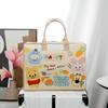 Nova Bolsa de Viagem de Feltro Bolsa de Armazenamento Bolsa de Mão Fofa Grande Capacidade Bolsa de Bagagem Estojo de Carrinho Desenho Animado Cadeia de Suprimentos