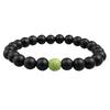 Pulseira Olho de Tigre Amarelo Natural Venda Direta de Fábrica Comércio Exterior Pulseira Contas Barril Magnéticas Pretas Solteiras Atacado