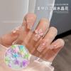 Nuevo Penetrante de Hielo Flor de Cinco Pétalos Joyería para Uñas Arte de Uñas Estéreo Ciber Popular Belleza Fantasía Chica Flor de Resina Taladro Decoración de Uñas