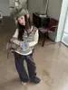 Conjunto de Chaleco Rayado para Niñas Otoño 2026 Nuevo Estilo Ropa de Otoño para Niños Elegante para Niñas Grandes Atuendo Ligero de Otoño Conjunto de Tres Piezas