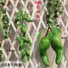 Verduras y Frutas Enhebradas Falsas Flor de Seda de Granja Vid Ajo Maíz Chile Calabaza Berenjena Accesorios Modelos