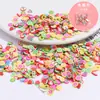 Contas de cor de gel de creme faça você mesmo, grãos de açúcar, frutas, amor, peças de cerâmica macia, material de cartão Goo, grampo de cabelo feito à mão, acessórios de cabelo