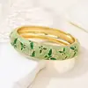 Pulsera de Flor de Peonía Esmaltada Estilo Chino, Pulsera de Moda China, Souvenir Turístico de Beijing, Regalo para Novia, Regalo para Mamá