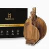 Set de Madera Tabla para Pizza Tabla de Cortar Tabla de Cortar de Madera de Acacia con Asa Tabla de Cortar Redonda Tabla de Cortar para Queso Horneado Frutas