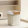 Balde de Arroz para el Hogar Transfronterizo a Prueba de Insectos y Humedad Tanque Sellado de Grano de Grado Alimenticio Caja de Arroz Tanque de Almacenamiento Elegante para Harina