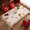 Mantel de Mesa para Año Nuevo 2026 Año del Caballo, Sin Lavar, Impermeable, Resistente al Aceite, Rojo, Atmosférico, Lujoso, Sensación de Alta Gama, Cubierta de Mesa para Año Nuevo
