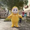 Disfraz de Muñeca Estrella Inflable Personaje de Dibujos Animados Atuendo Cosplay Gorro Accesorios para Actuación y Caminar Bebé Amarillo Gordito