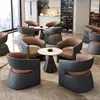 Nuevo Sofá Silla para Reuniones y Negociaciones Estilo Chino Mesa y Sillas Combinadas para Recepción de Hotel Club Sillón Individual de Ocio para Salón de Belleza