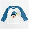 Camisetas de Algodão Puro Infantis para Primavera e Outono de Manga Longa, Tops de Outono para Meninos, Para Usar Sozinho, Camisetas Básicas para Meninos e Meninas, Tops Estilo Infantil