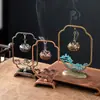 Jinxiushanhe Quemador Colgante de Loto Pequeño Nube Xiangyun Polvo Antiadherente para Incienso Arena de Árbol de Sándalo Purifica el Aire Interior Aromaterapia de Larga Duración