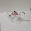 Conjunto de Xícaras de Chá Florais Simples Escandinavas Rosa Cinza Xícara de Café Chá de Frutas Chá da Tarde Bule Copo de Água