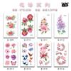 Explosiones Transfronterizas Artístico Fresco Flor Flor Tatuaje Pegatina Brazo Rosa Impermeable Duradero Tatuaje Pegatina