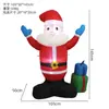 Modelo de Papá Noel Inflable Transfronterizo, Decoración Inflable de Regalo de Papá Noel, Inflable Navideño para Jardín Exterior