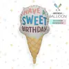 Mecrla Nova Decoração de Festa de Aniversário Balões de Folha de Alumínio Casquinha de Sorvete Cupcake