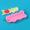 Molde de Silicona para Decoración de Pasteles DIY, Caja con Forma de Corazón de Oso de Dibujos Animados, Tema del Día de San Valentín Qixi