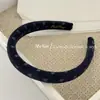 Faixa de Cabelo Simples Pequena Floral de Veludo Estilo Coreano, Faixa Floral Fina Elegante Vintage Versátil, Grampo de Cabelo com Esponja de Coroa Alta