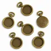 Acessórios para Joias DIY de Liga Interno 9mm Base Redonda para Relógio Pingente Decorativo para Pulseira Colar C21