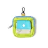 Porta-moedas retrô de nicho em cor contrastante, bolsa mini com zíper portátil e compacta, anti-perda, porta-moedas de alto valor estético para comércio transfronteiriço